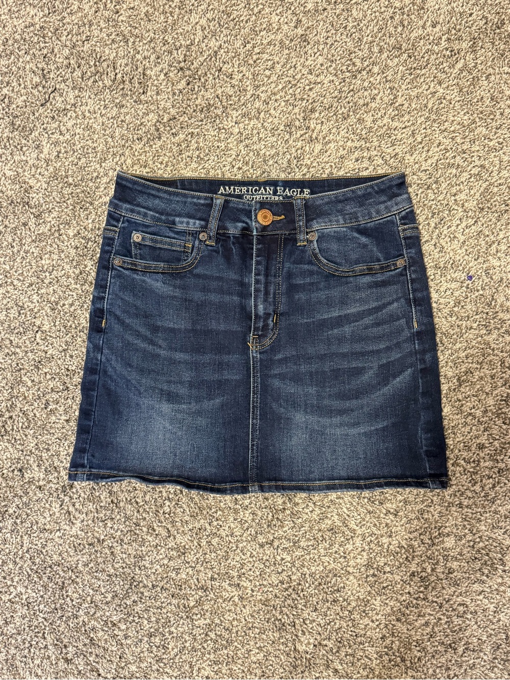 American Eagle Blue Denim Mini Skirt